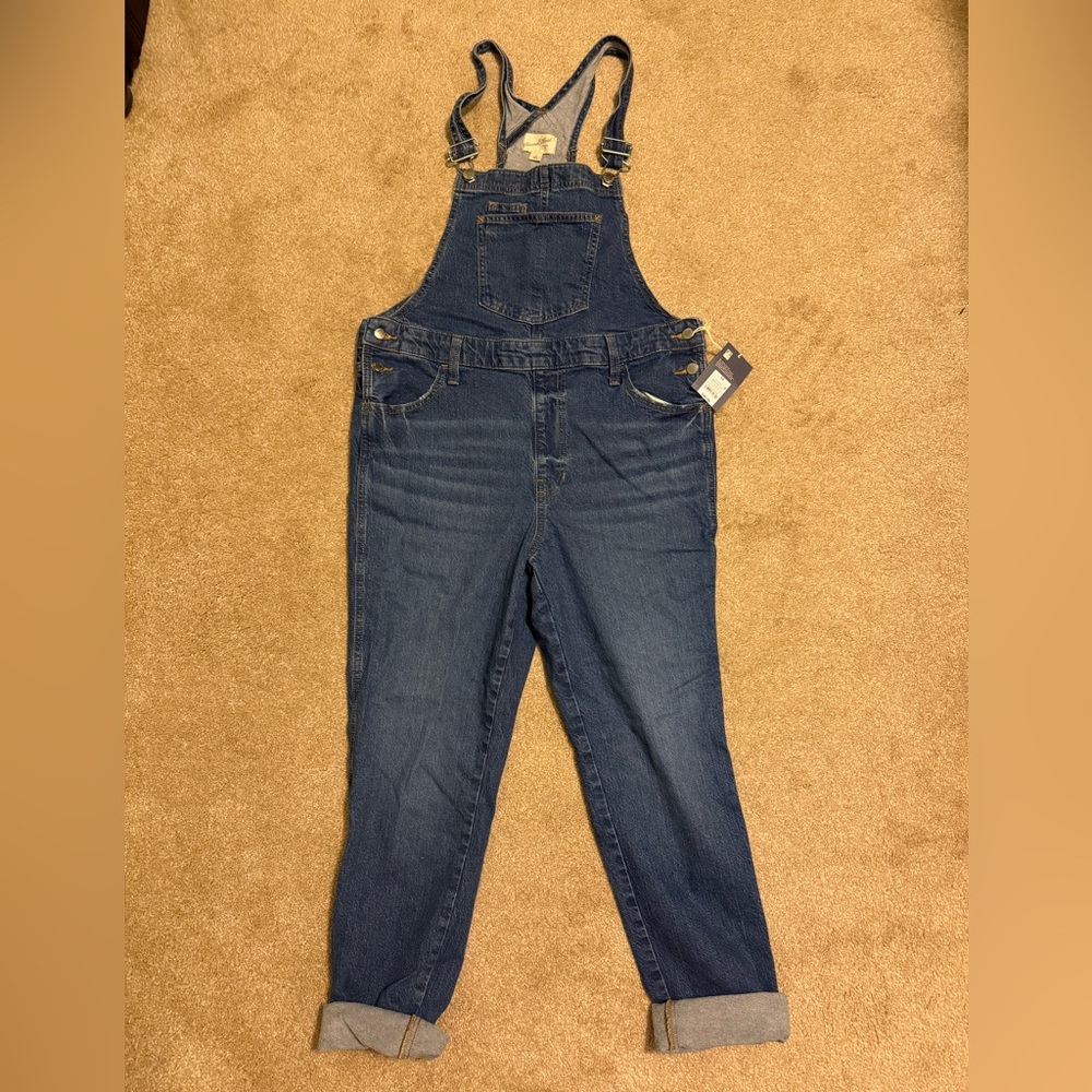 NWT Universal Thread Women's Blue Denim Overalls